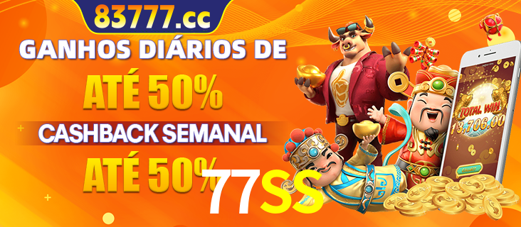Anúncio de um membro ganhador do cassino 77SS que ganhou R$2.193.486,00 jogando o slot PG Fortune Tiger, com os mascotes do jogo comemorando o prêmio.