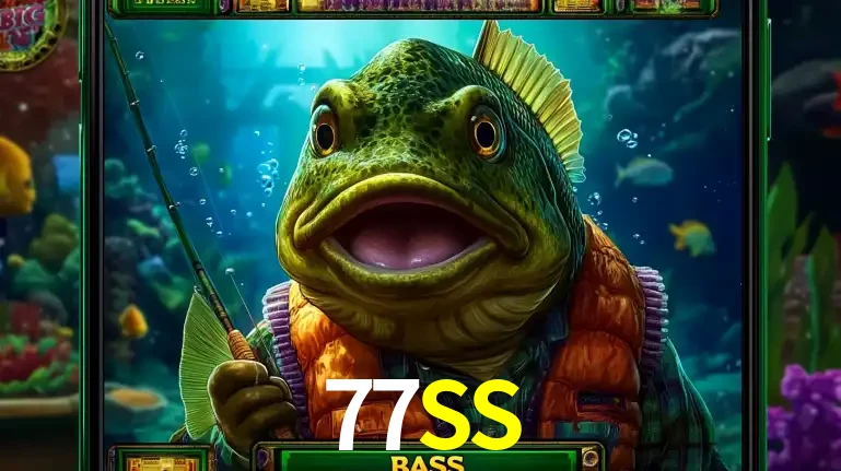 Personagem de peixe pescador do popular jogo de slot com tema de pescaria, uma das emocionantes opções de caça-níqueis para jogar e ganhar no cassino 77SS.